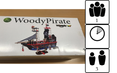 Bateau pirate en bois