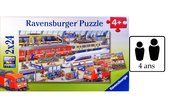 Puzzle 2×24 pièces : les moyens de transport